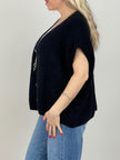 Strickweste in Schwarz