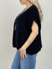 Strickweste in Schwarz