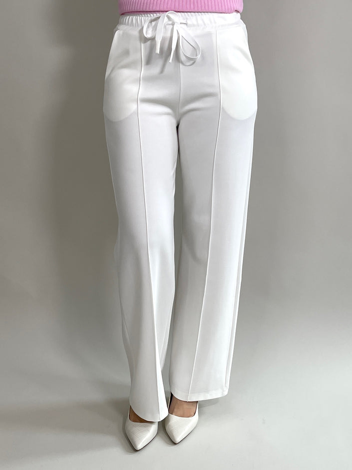 Palazzo-Hose Classic mit Bügelfalte in Offwhite Artikel 3666