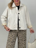 Jacke Velours in Beige