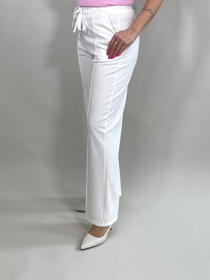 Palazzo-Hose Classic mit Bügelfalte in Offwhite Artikel 3666