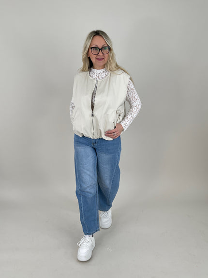 Weste in Creme Artikel 6353