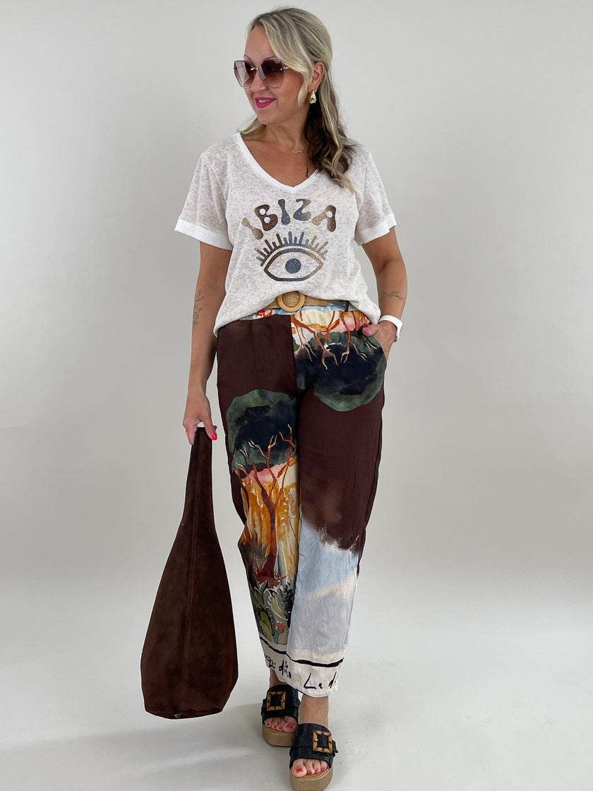 Hose mit tollem Muster in Bunt