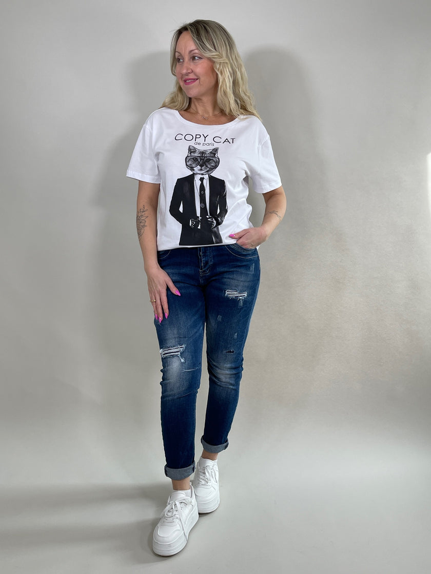 T-Shirt Cat von EINSTEINNEWTON