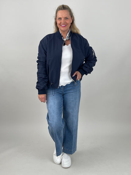 Bomberjacke in Marine Art. 7145