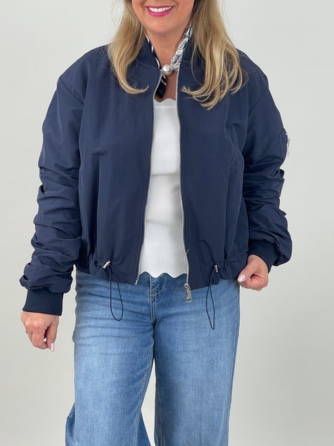 Bomberjacke in Marine Art. 7145