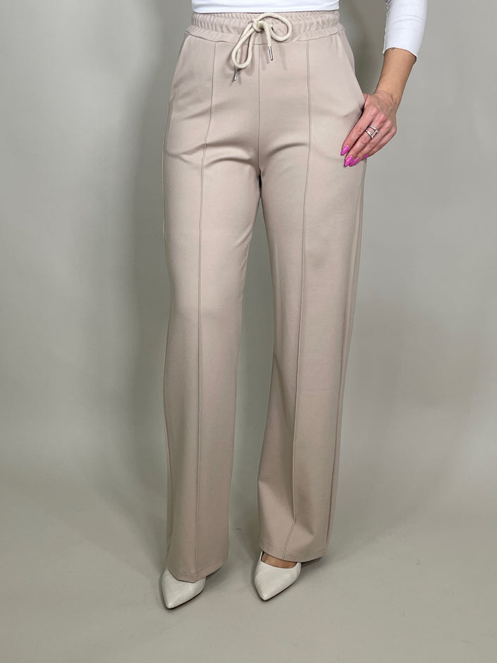 Palazzo-Hose Classic mit Bügelfalte in Beige Artikel 5045