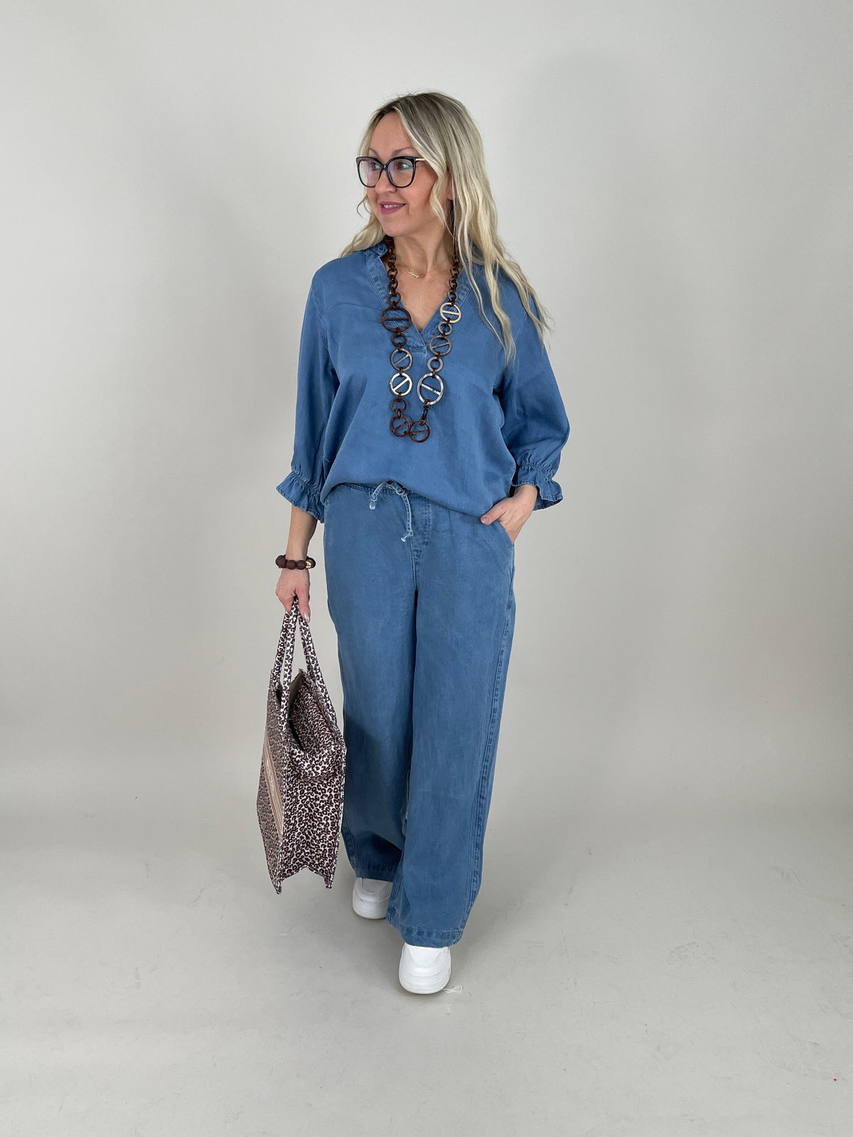 Blusenshirt Jeans-Optik Kamar von Rino&Pelle