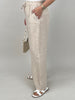 2-Teiler Leinen in Beige
