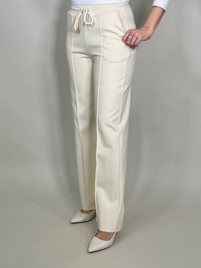 Palazzo-Hose mit Bügelfalte in Champagner Artikel 3490