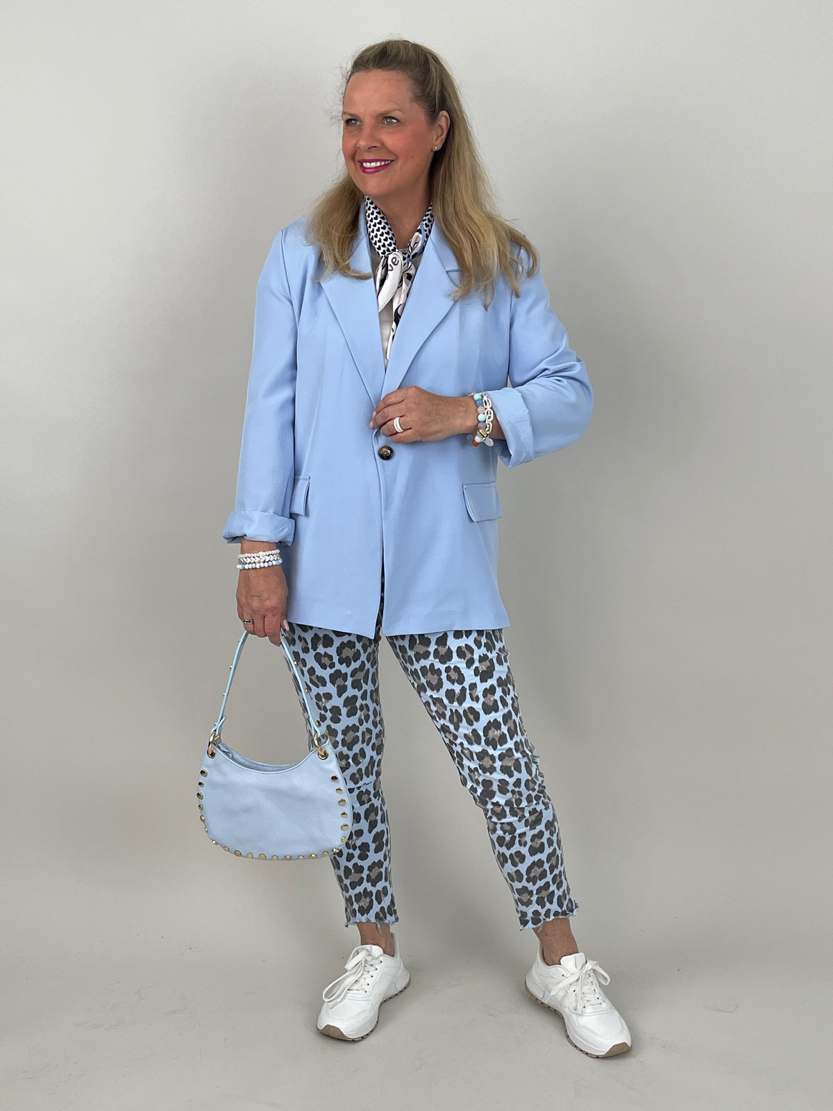 Blazer in Hellblau