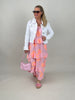 Kleid Musselin in Rosa/Orange