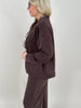 Sweatjacke Soft in Dunkelbraun