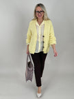 Cardigan Bouclé in Gelb