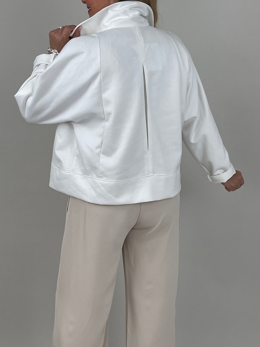 Jacke Velours in Offwhite