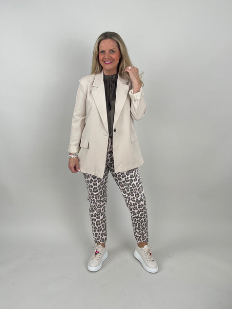 Jogpants in Leo/Hellrosa Art. 7057