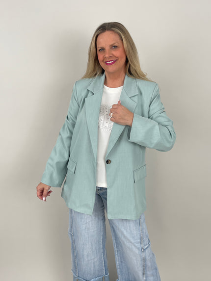Blazer in Lindgrün