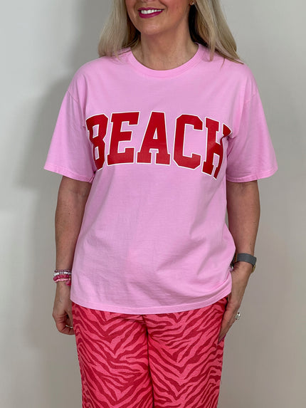 T-Shirt mit Schriftzug in versch. Farben Artikel 5744