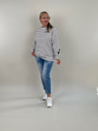 Sweater Namaste gestreift in Schwarz/Offwhite Artikel 6146