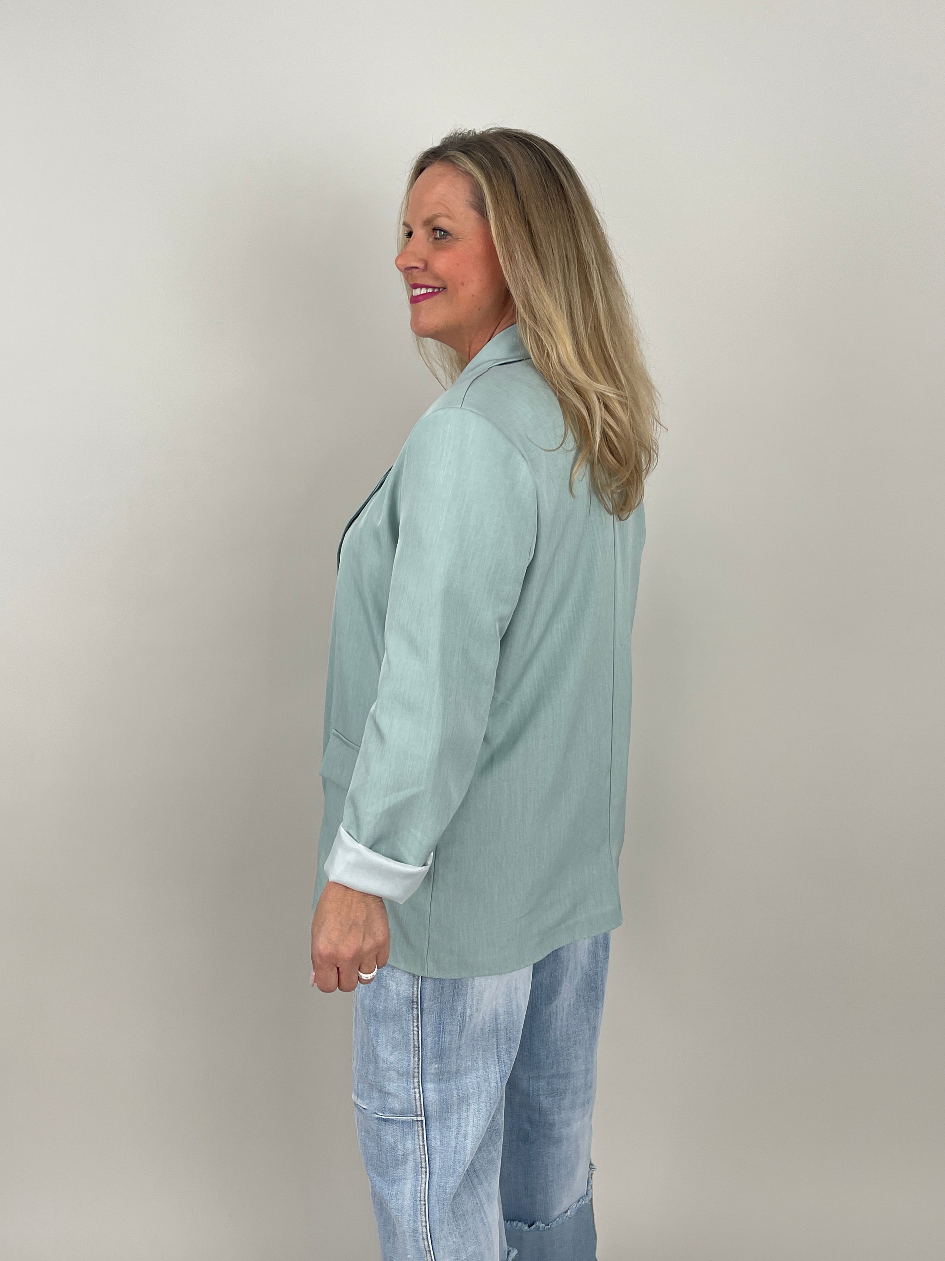 Blazer in Lindgrün