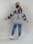 Sweater Namaste gestreift in Schwarz/Offwhite Artikel 6146