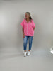 Sweatjacke Streifen in Pink/Rosa Artikel 6106