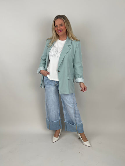 Blazer in Lindgrün