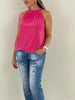 Neckholder Top Uni Kofferstoff in versch. Farben Artikel 3540