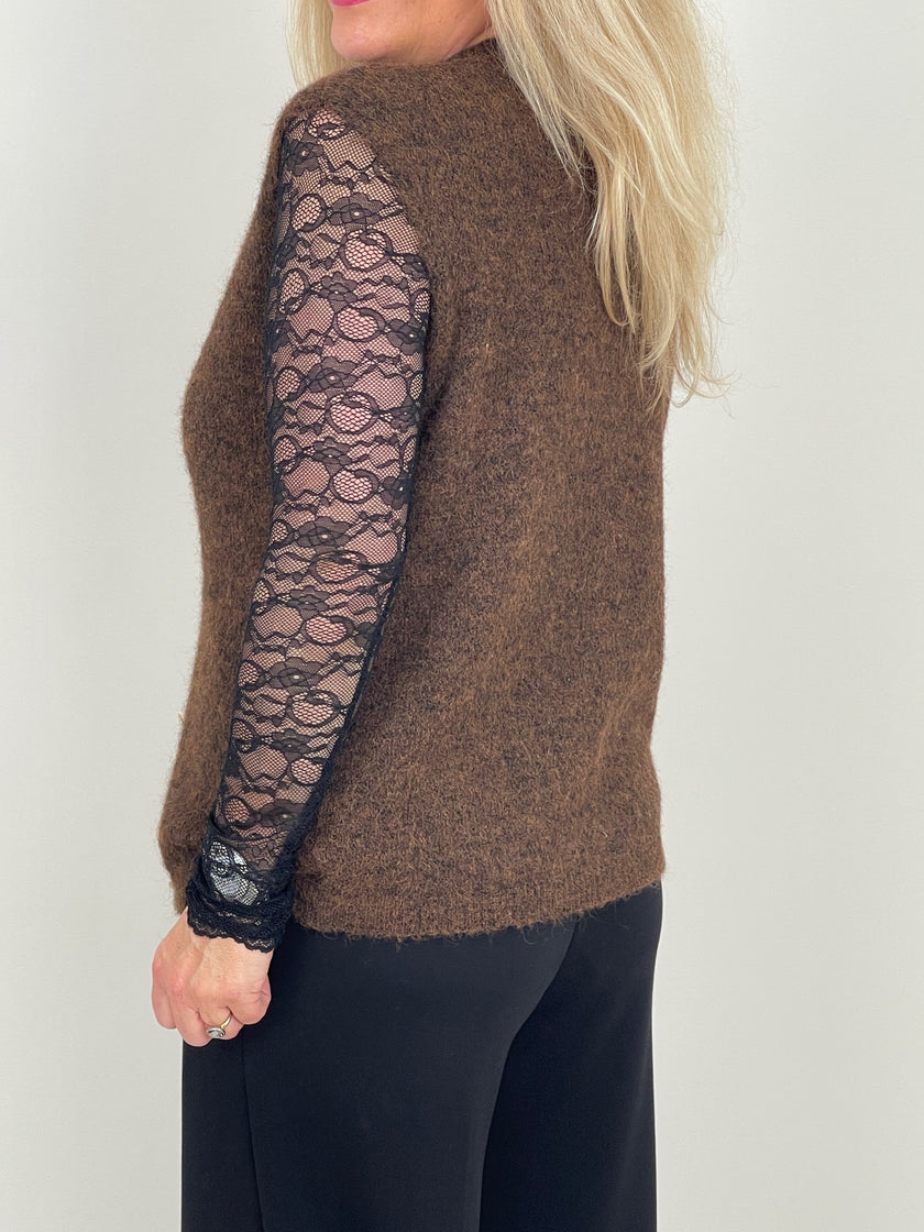 Weste Goldknöpfe in Mokka Art. 6555