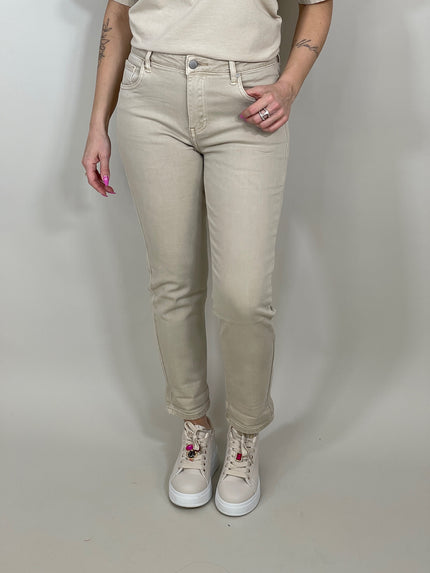 Jeans Slim Fit in Beige Artikel 5738