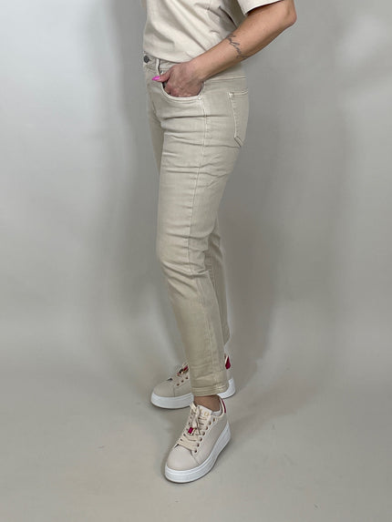 Jeans Slim Fit in Beige Artikel 5738