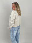 Jacke Velours in Beige