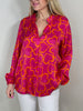 Bluse mit Herzen in Pink/Orange Artikel 5746