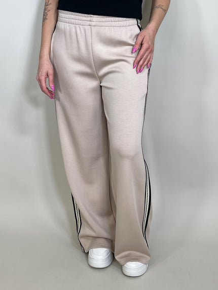 Marlene Hose mit Streifen in Beige Artikel 5140