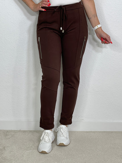 Hose mit Reißverschluss-Details in versch. Farben Artikel 3094