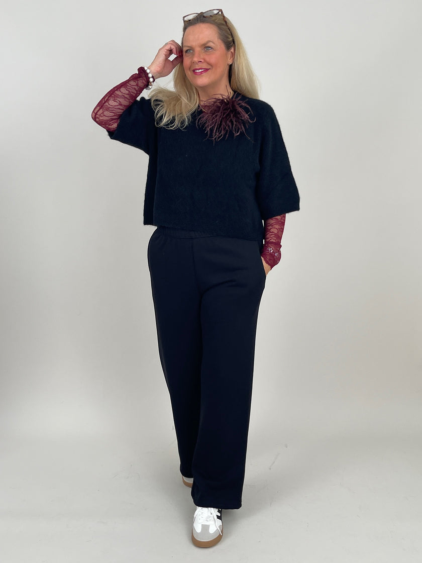 Marlene Sweathose in Schwarz Artikel 6574