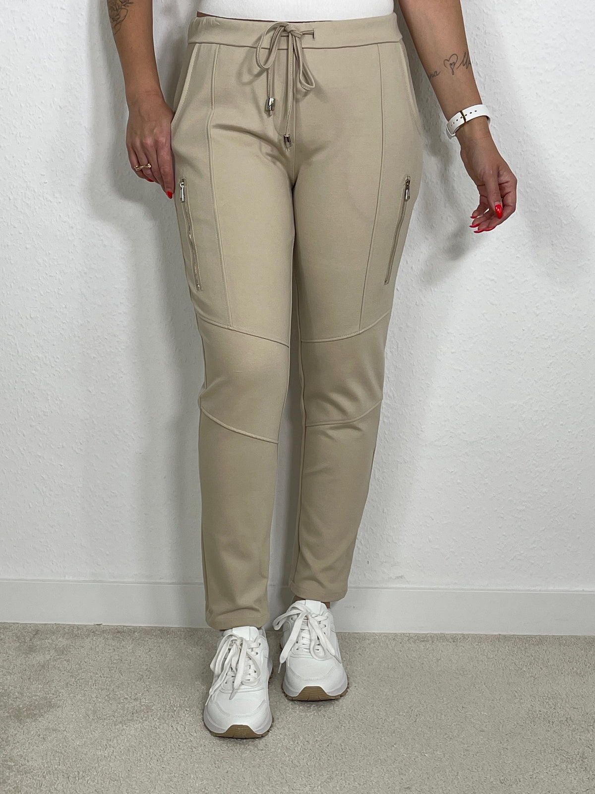 Hose mit Reißverschluss-Details in versch. Farben Artikel 3094