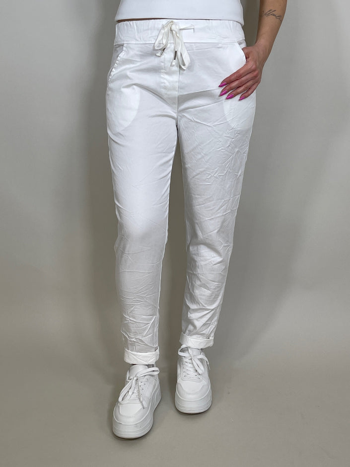 Jogpants Uni in Weiß Artikel 5250