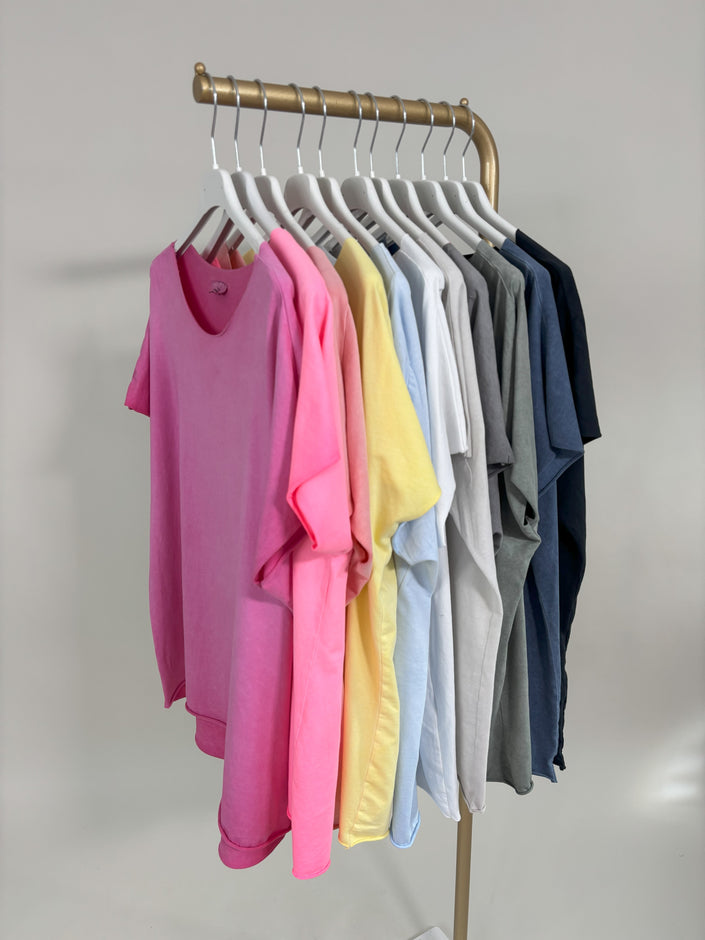 T-Shirt Uni Gr. 38-44 in versch. Farben Artikel 5782