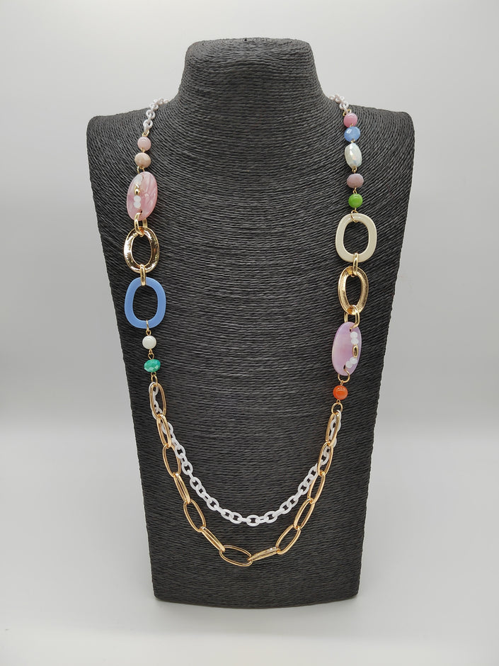 Kette mit Details in Bunt versch. Farben Artikel 5299