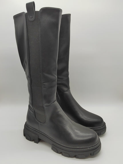 Stiefel Uni in Schwarz Artikel 3870
