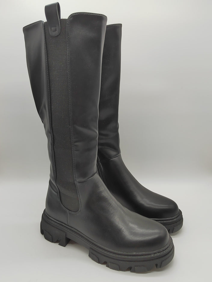 Stiefel Uni in Schwarz Artikel 3870
