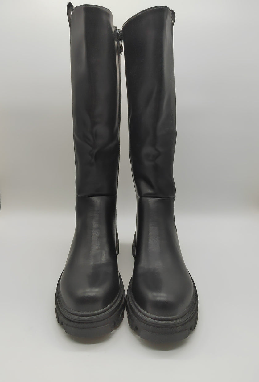 Stiefel Uni in Schwarz Artikel 3870