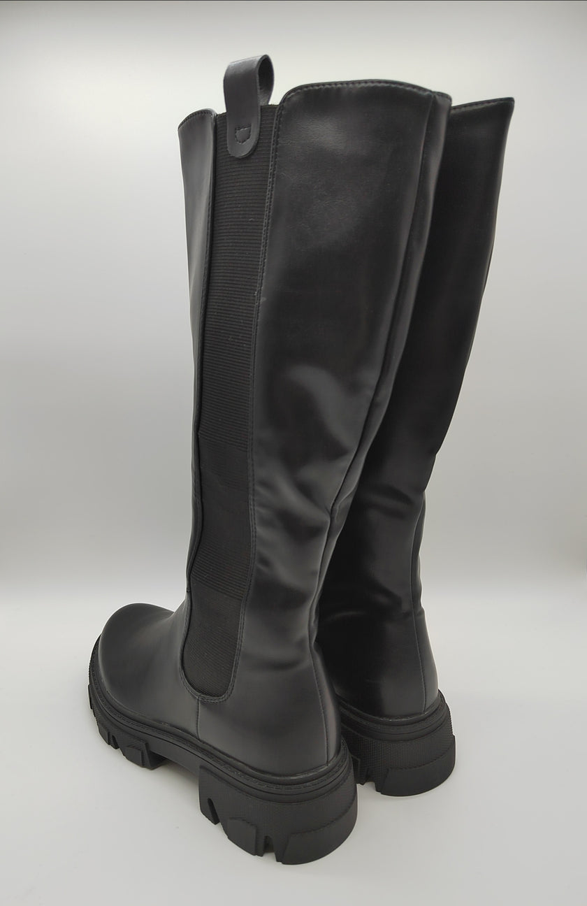 Stiefel Uni in Schwarz Artikel 3870