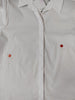 B-WARE Bluse Classic mit Schriftzug am Ärmel in Weiß Artikel 5371