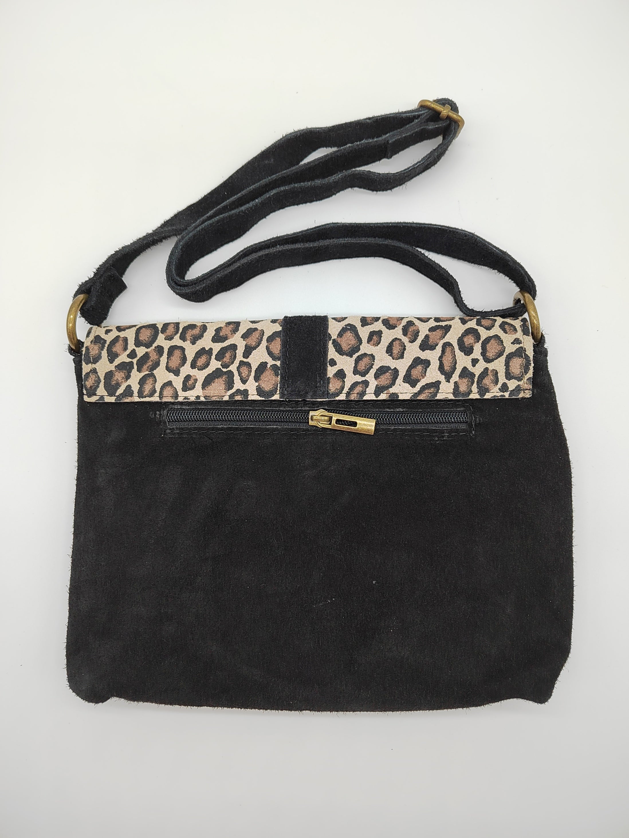 Tasche klein Wildleder mit Leo Artikel 5569