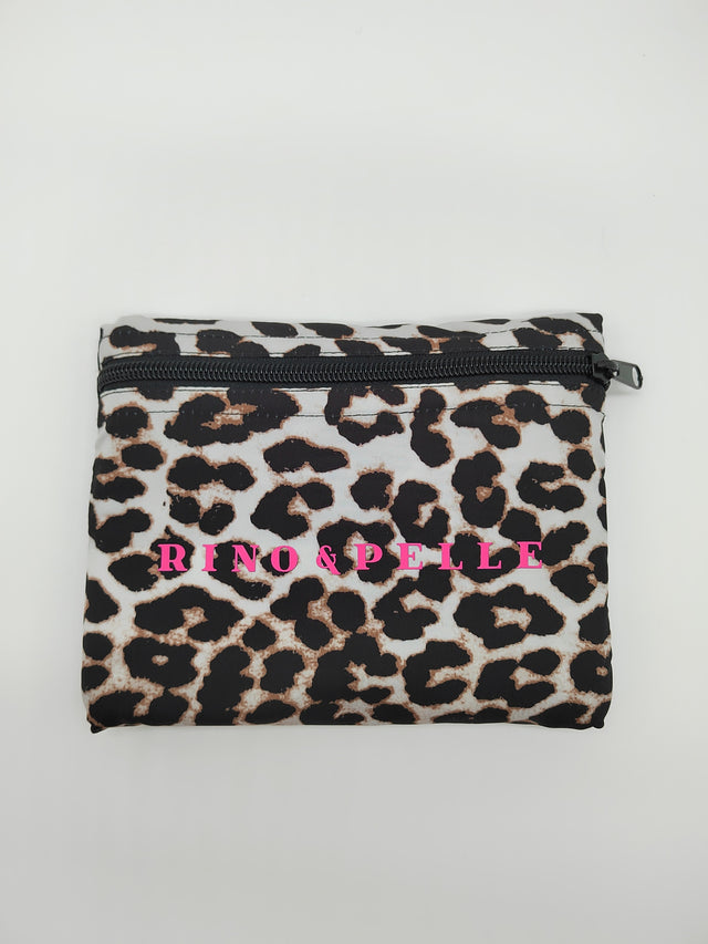 Shopper von Rino&Pelle Faltbar mit Leo-Print Artikel 5638