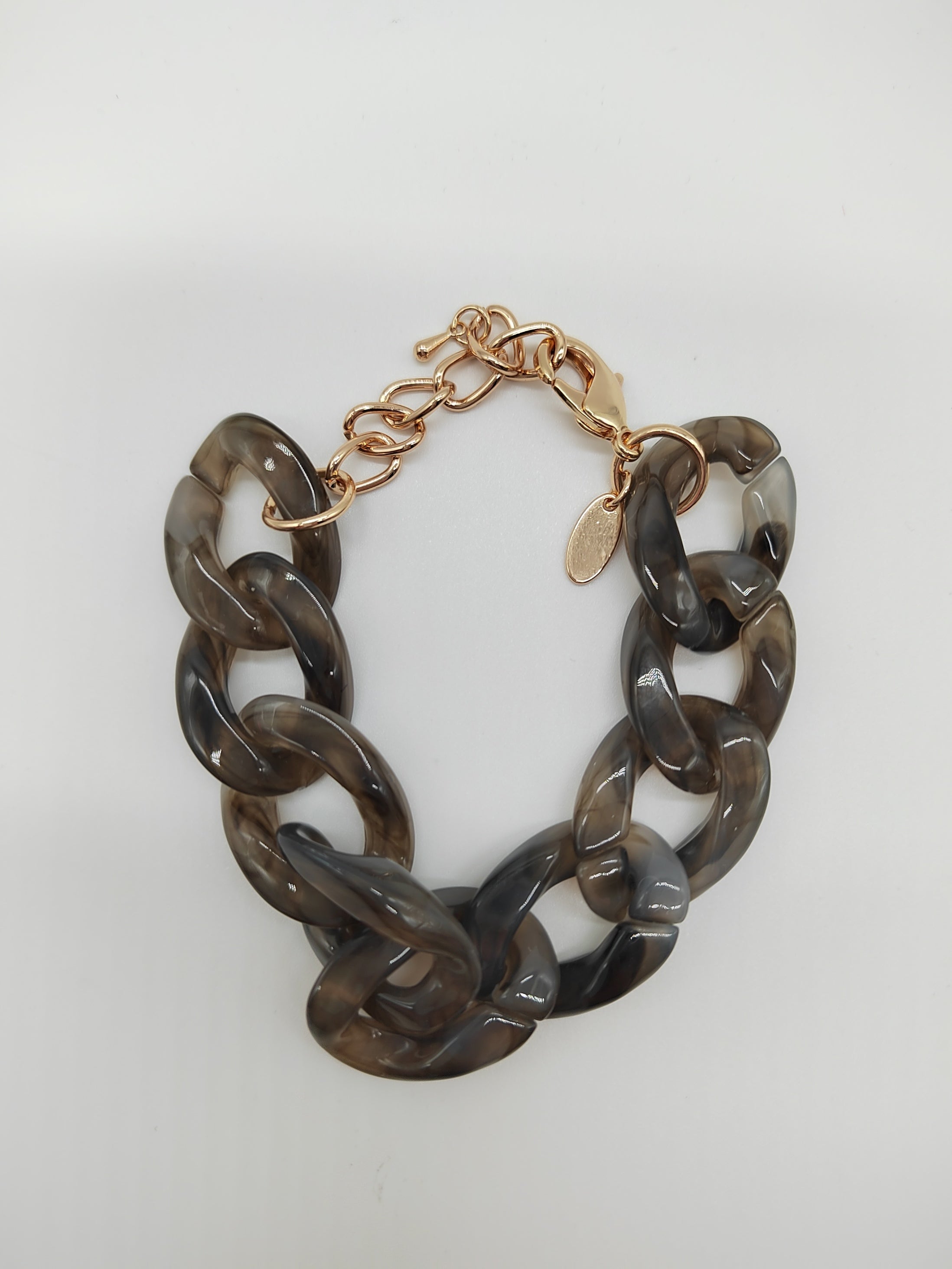 Armband mit kleinen Gliedern von Moshi in Grau