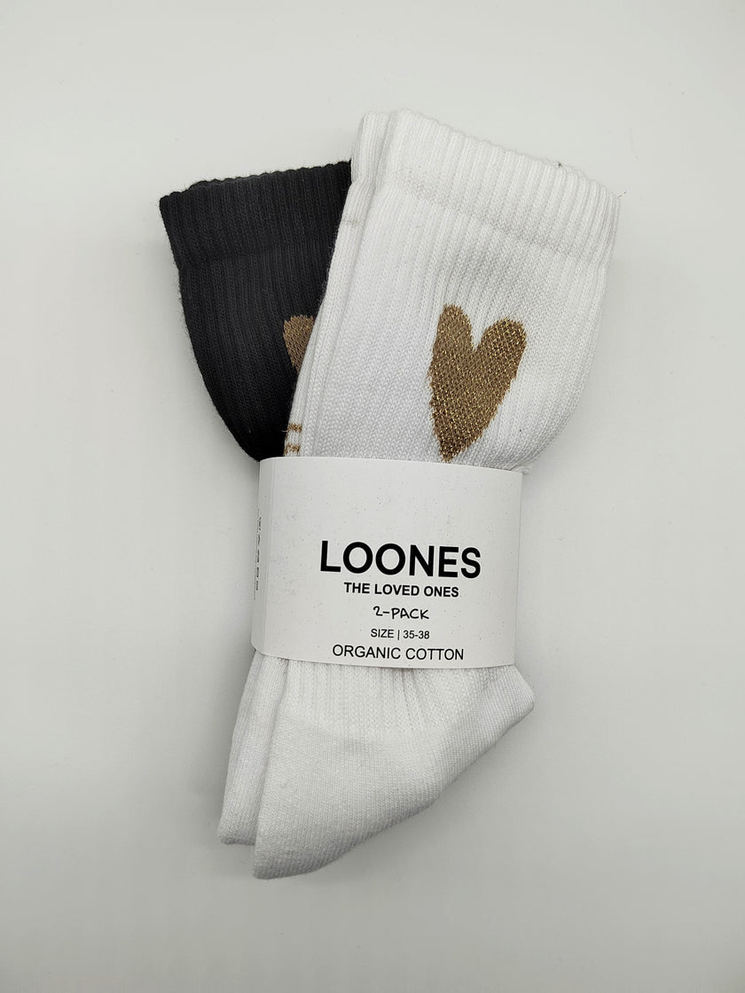 Socken Big Heart 2er-Pack von Loones Artikel 5705