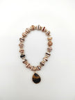 Armband Perlen mit Anhänger von MOSHI in Braun Artikel 5722